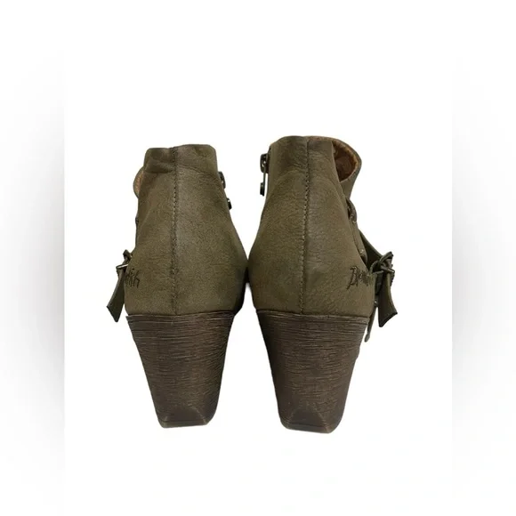 🌼NEW BLOWFISH WOMENS GREEN FAUX LEATHER BOOTIES. - Picture 8 of 13